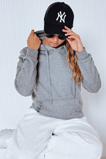 Damen Kapuzenpullover BASIC Anthrazit BY0172