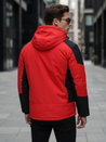 Herren Winterjacke mit Kapuze rot Dstreet TX5121