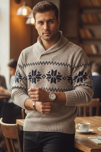 Herren Pullover beige Dstreet WX2269