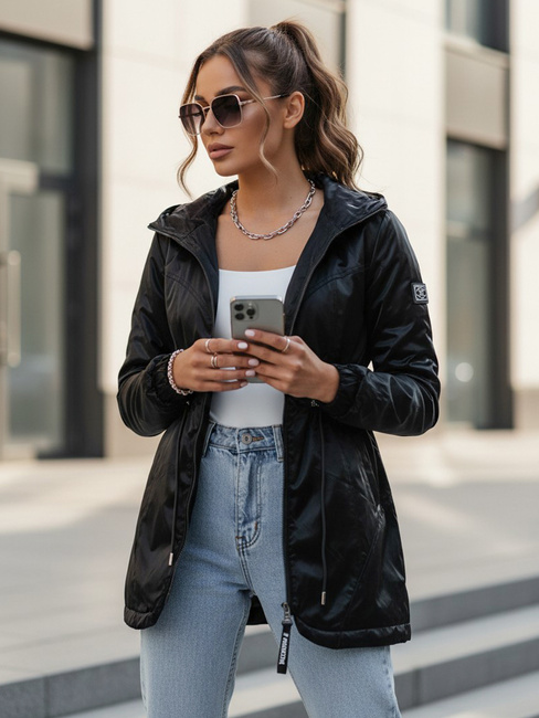 Damen Parka Jacke HENRY schwarz Dstreet TY4106