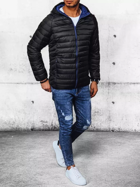 Herren Übergangs-Steppjacke Schwarz Dstreet TX4405