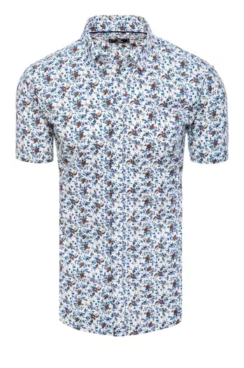 Herren Kurzarm Hemd Farbe Weiß DSTREET KX1011