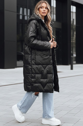 Damen Winterjacke in Übergröße schwarz Dstreet TY5502