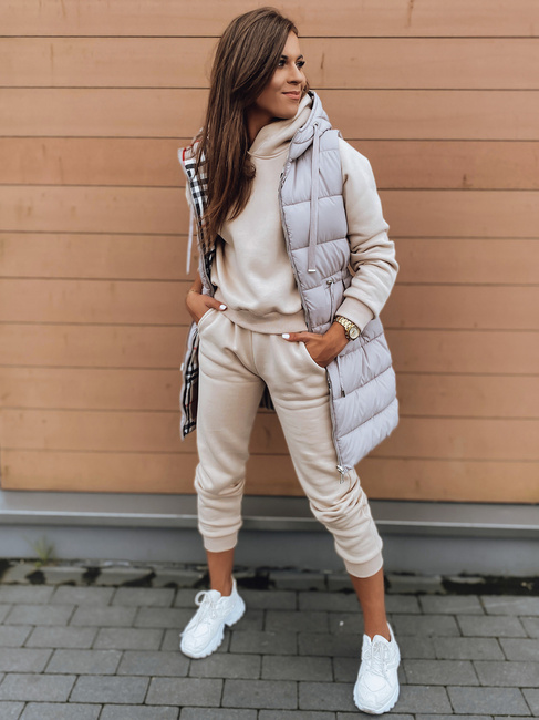 Damen Gesteppt Wendeweste KERIS Beige Dstreet TY2909