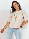 Damenbluse in Übergröße BULS beige Dstreet RY2505