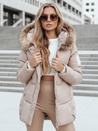 Damen Stepp-Winterjacke mit Kapuze beige Dstreet TY5506