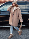 Damen PLUSHLINE Lammfellmantel lang beige Dstreet NY0711