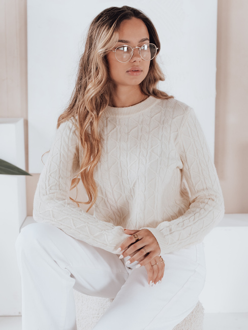 BRAVINA Damen Pullover ecru Dstreet MY2527
