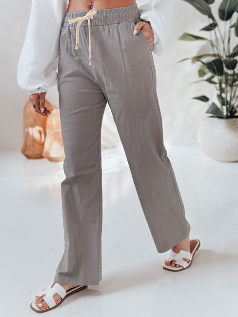 Damen Freizeithose mit weitem Bein BOHO DAY grau Dstreet UY2650