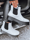 Damen STEPBACK Stiefel mit hoher Sohle weiß Dstreet ZY0495