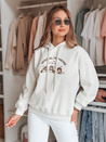 Damen Sweatshirt mit Kapuze in Übergröße SPECIAL KITTY grau Dstreet BY1510