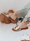 Damen Herz Flip-Flops LOVEMISS gold Dstreet ZY0769