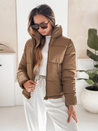 Damen Steppwinterjacke LAROSE dunkelbeige Dstreet TY5217