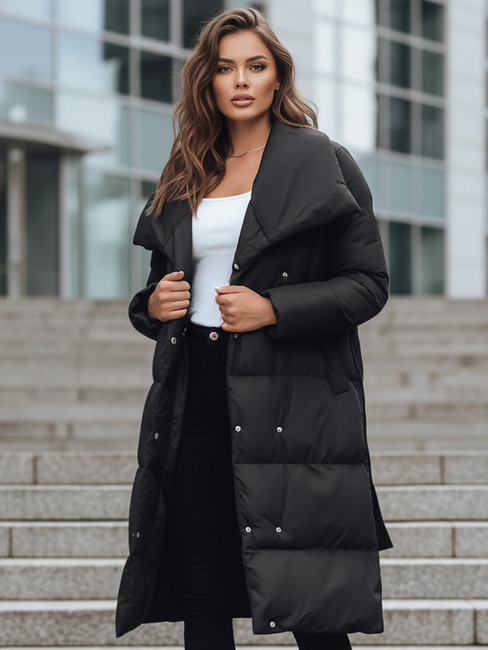 Damen Steppjacke Mantel FAVI schwarz Dstreet TY3089