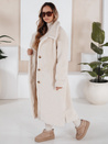 Damen Wintermantel Teddyfell lang Creme Dstreet NY0750