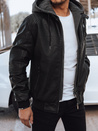 Herren Kunstlederjacke Farbe Schwarz DSTREET TX4538