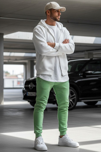 Herren Sporthose Hellgrün Dstreet UX3451