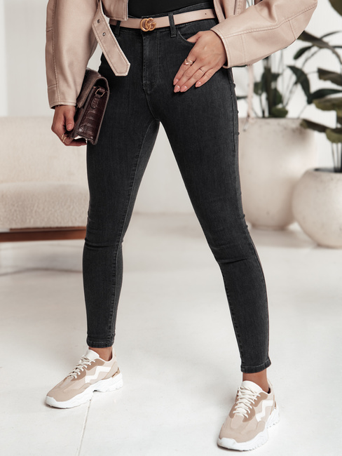 Damen SLIMLEGS Denim-Hose schwarz Dstreet UY2241