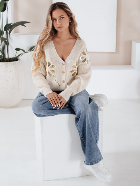  Damen Strickjacke KERINDA ecru Dstreet MY2500