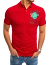 Herren Poloshirt mit Aufdruck Rot Dstreet PX0367