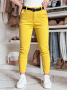 Damen Slim Fit Hose mit Gürtel TAIRONIK senf Dstreet UY2539