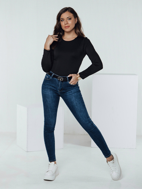 Damen Denim Skinny Hose DIVETTI navy blau Dstreet UY2330