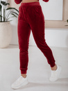 Damen Veloursanzug SO COMFY Farbe Weinrot DSTREET AY0887
