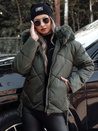 MODIVA gesteppte Damen Winterjacke mit Kapuze grün Dstreet TY4727