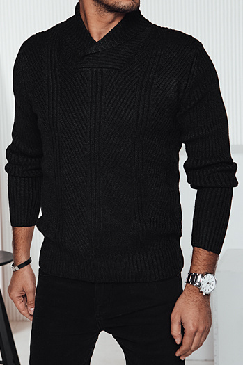 Schwarzer Herren-Pullover Dstreet WX2256