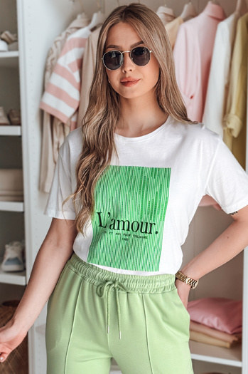 Damen-T-Shirt LAMOUR weiß Dstreet RY2586