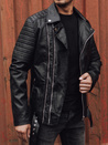 Herren Lederjacke schwarz Dstreet TX4734_3