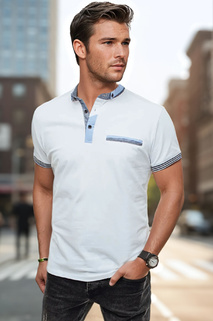 Weißes Herren-Polohemd Dstreet PX0622