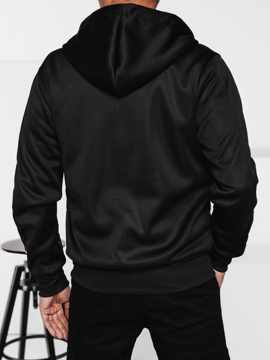 Herren Kapuzenpulli mit Reißverschluss schwarz Dstreet BX5855