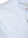 Herren Langarmhemd mit schmalem Kragen blau Dstreet DX2664_2