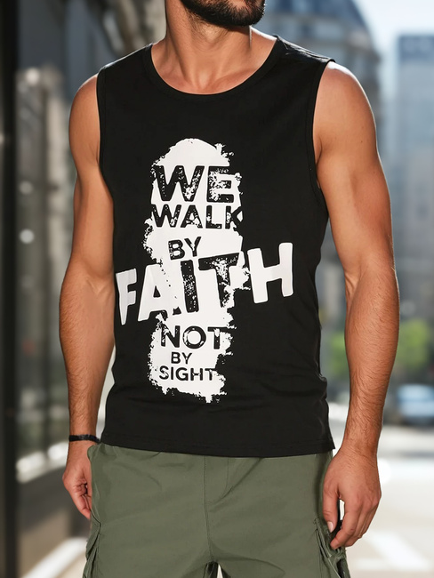 Männer ärmelloses T-Shirt schwarz Dstreet RX5657