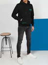 Herren Sweatshirt mit Aufdruck Farbe Schwarz DSTREET BX5685