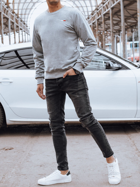 Herren Basic Sweatshirt Farbe Grau DSTREET BX5737