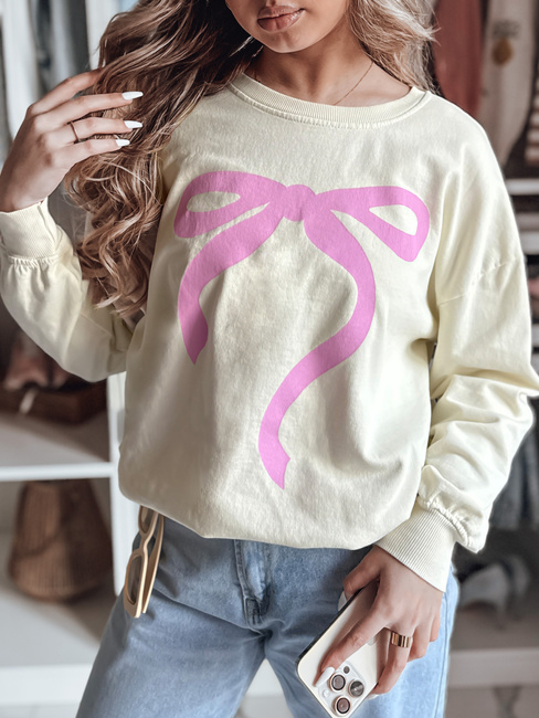 Damen Sweatshirt in Übergröße SOFTTIE beige Dstreet BY1356z