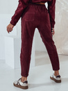 Damen Freizeithose in Einheitsgröße VELVITO Cord burgunderrot Dstreet UY2287_4