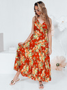 MISSBLOSSY orangefarbenes Maxikleid Dstreet EY2620