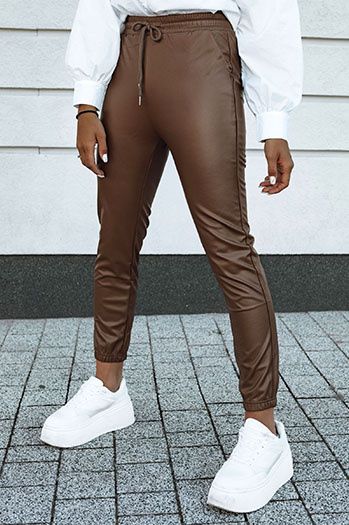 Gewachste Damenhose BRIAL camel Dstreet UY2151