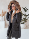 Damen Winter Parka Jacke mit Kapuze schwarz Dstreet TY5080