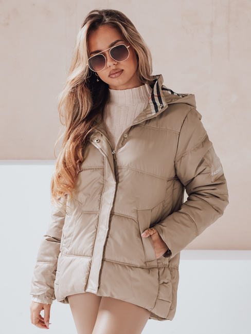 Damen Steppjacke HIMES beige Dstreet TY4243