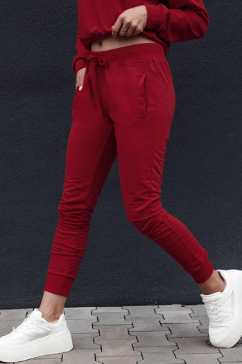 FITS Damen Jogginghose kastanienbraun Dstreet UY2304