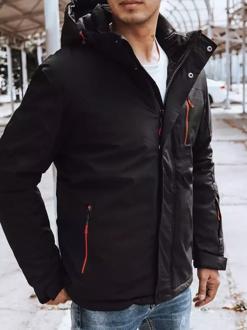 Herren Winterjacke Schwarz Dstreet TX4239