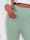 Damen Leggings mit hoher Taille SOFLEGG hellgrün Dstreet UY2509