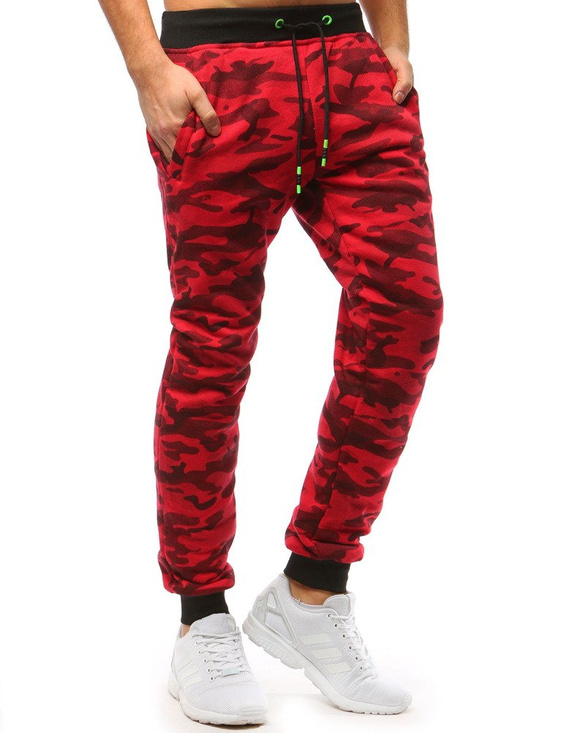 Herren Sporthose Jogger Camo Rot Dstreet UX3514