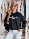 Damen Sweatshirt in Übergröße mit COOKIES Druck navy blau Dstreet BY1447