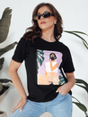 Damen T-shirt mit Aufdruck MEMORY Farbe Schwarz DSTREET RY2628