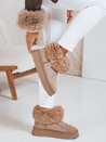 Damen Schneestiefel mit Fell beige Dstreet ZY1056